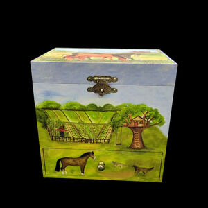Enchantmints Music Box Horse Ranch Trinkets Jewelry Treasure Kentucky Country